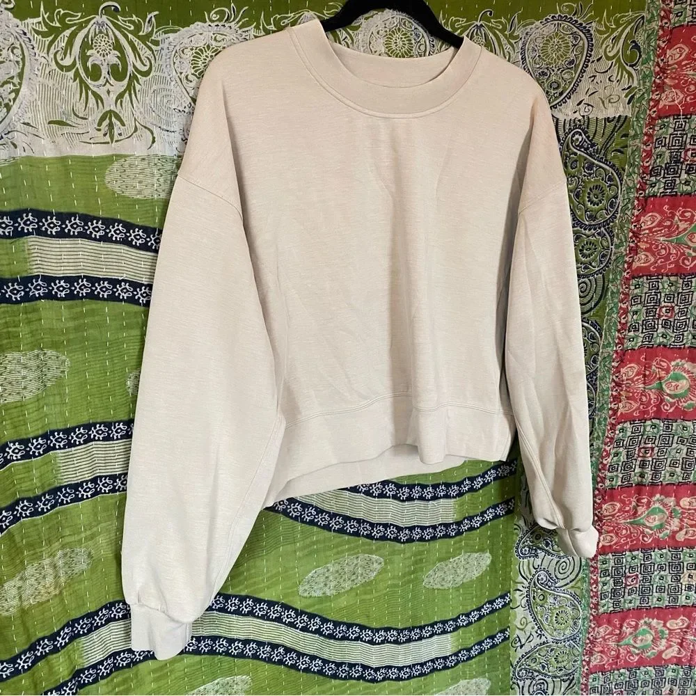Lululemon Trench Perfectly Oversized Cropped Crew Softstreme Size 8